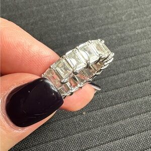 ITALO sterling and cubic zirconia ring